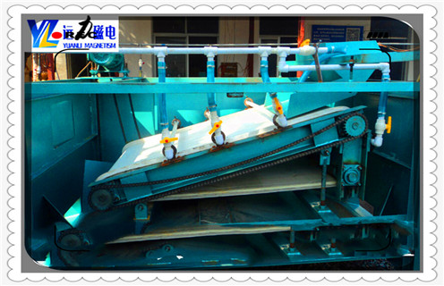 平板帶式磁選機，河南平板帶式磁選機廠家排列磁系圖_河南平板帶式磁選機廠家工作原理_選礦規格參數及執行標準