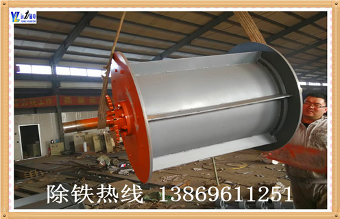 永磁滾筒磁選機，安徽永磁滾筒磁選機_安徽永磁滾筒磁選機結構圖多少錢一臺，安徽永磁滾筒磁選機磁塊安裝內部結構圖